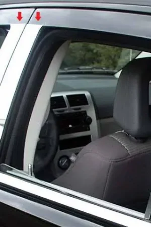 DODGE CALIBER 4dr QAA Stainless 6pcs Pillar Trim PP47951 One Day Deal