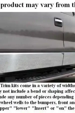 Original GMC SIERRA Extra Cab QAA Stainless 4pcs Rocker Panel Trim TH47285