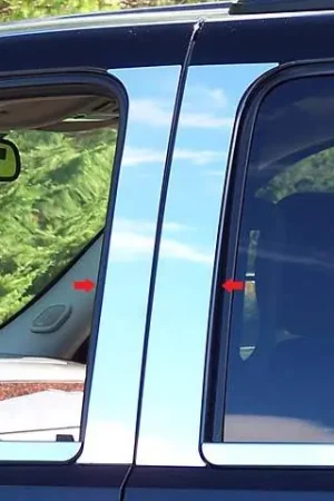 GMC YUKON 4dr QAA Stainless 4pcs Pillar Trim PP47198 Low Price