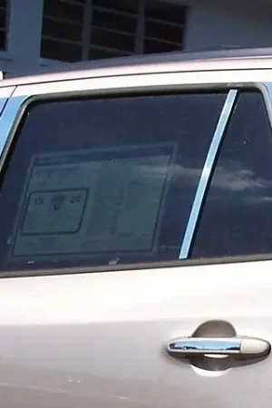 Place Order Fits Hyundai SANTA FE 4dr QAA Stainless 8pcs Pillar Trim PP27337