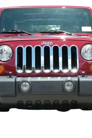 Next Day Delivery JEEP WRANGLER JK 4dr QAA Chrome ABS plastic 1pcs Grille Overlay SGC47085