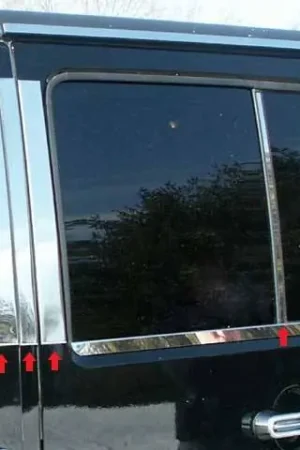 Place Order JEEP WRANGLER JK 4dr QAA Stainless 10pcs Pillar Trim PP47088