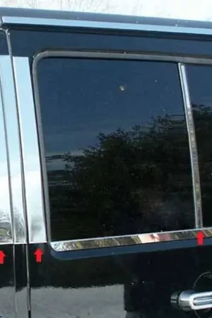 New Arrival JEEP WRANGLER JK 4dr QAA Stainless 6pcs Pillar Trim PP47086