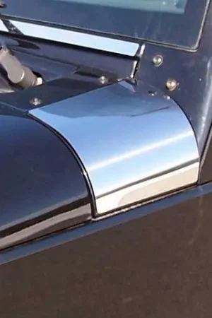 Viral JEEP WRANGLER JK 4dr QAA Stainless 2pcs Hood Accent HD47085