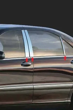 Trending MERCEDES S CLASS 4dr QAA Stainless 6pcs Pillar Trim PP27086