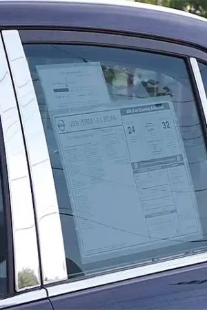 Fits Nissan VERSA 4dr QAA Stainless 6pcs Pillar Trim PP28531 Secure Checkout