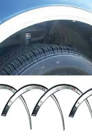 FORD TAURUS 4dr QAA Molded Stainless 4pcs Wheel Well Fender Trim WZ48490 Clearance