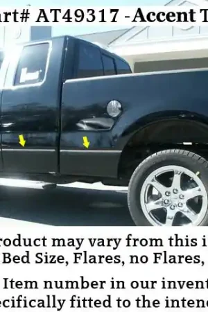 F-150 Crew Cab, 5’5” bed, W/ FLARES QAA12pcs Side Accent Trim AT49317 Sale