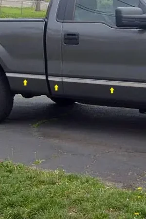 FORD F-150 2dr QAA Stainless 10pcs Molding Insert MI49309 Final Sale