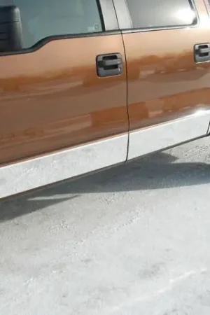 FORD F-150 4dr QAA Stainless 12pcs Rocker Panel Trim TH49305 Limited Offer