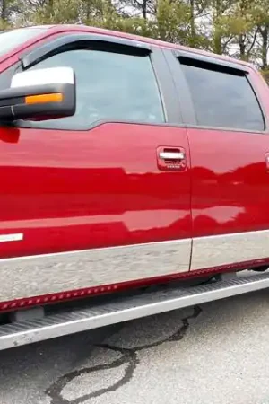 Bulk Order FORD F-150 4dr QAA Stainless 12pcs Rocker Panel Trim TH49306