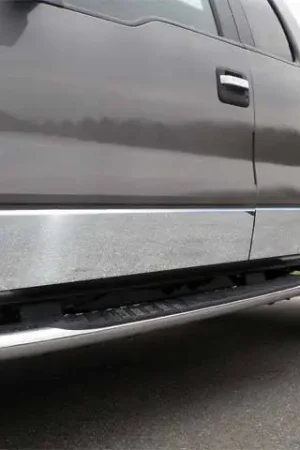 FORD F-150 2dr QAA Stainless 10pcs Rocker Panel Trim TH49310 Top Pick
