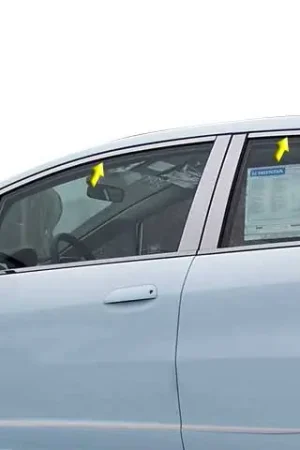 Budget HONDA FIT 4dr QAA Stainless 4pcs Window Accent Package WP29221