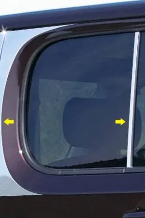 While Supplies Last Fits Nissan CUBE 4dr QAA Stainless 8pcs Pillar Trim PP29562