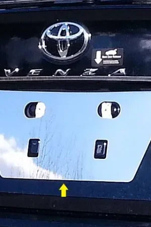 Save Now TOYOTA VENZA 4dr QAA Stainless 1pcs License Plate Bezel LP29155