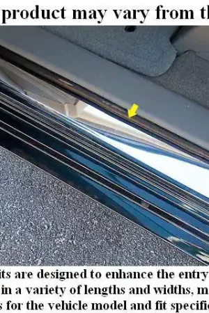 Authentic Fits Hyundai GENESIS 2dr QAA Stainless 2pcs Door Sill Trim DS10348