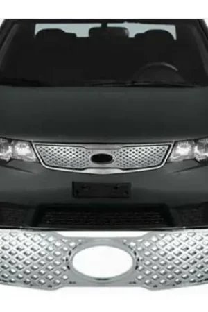 Best Choice KIA FORTE 4dr QAA Chrome ABS plastic 1pcs Grille Accent SGB10813