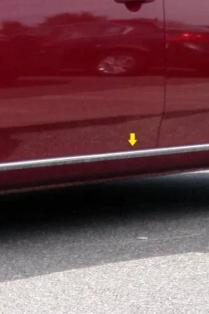 KIA FORTE 4dr QAA Stainless 2pcs Rocker Panel Trim TH10811 Free Shipping