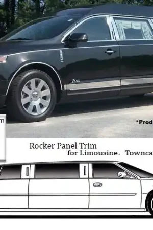 Today Only LINCOLN MKT Eagle Icon Hearse QAA Stainless 8pcs Rocker Panel Trim TH50672