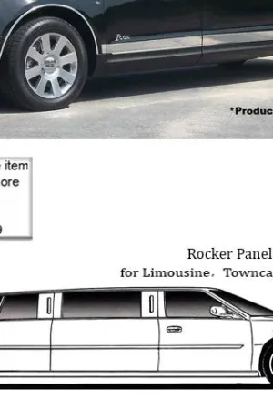 Direct From Manufacturer MKT Federal Stafford Hearse QAA Stainless 8pcs Rocker Panel Trim TH50673