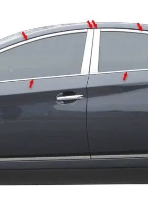 Direct From Factory TOYOTA PRIUS 4dr QAA Stainless 22pcs Window Accent Package WP10135