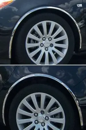 Weekend Sale BUICK REGAL 4dr QAA Molded Stainless 4pcs Wheel Well Fender Trim WZ51575