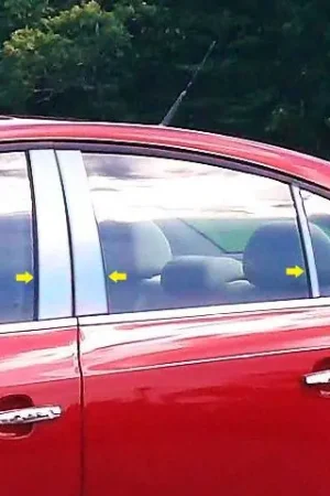 Save Now CHEVROLET CRUZE 4dr QAA Stainless 6pcs Pillar Trim PP51146