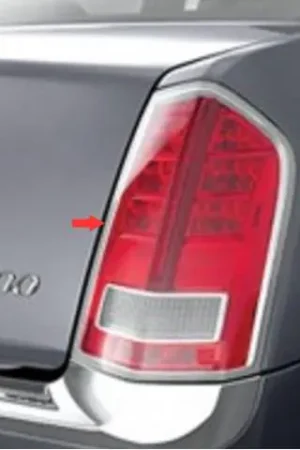 CHRYSLER 300 4dr QAA Chrome ABS plastic 2pcs Tail Light Bezels TL51760 Discount