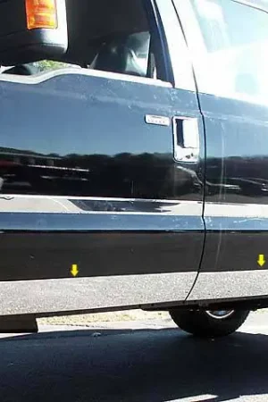 Crafted F-250/F-350 SUPER DUTY 4dr QAA Stainless 10pcs Rocker Panel Trim TH51323