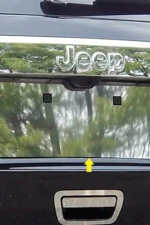 JEEP GRAND CHEROKEE 4dr QAA Stainless 1pcs License Plate Bezel LP51080 Budget