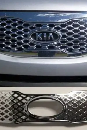 Exclusive Offer KIA SORENTO 4dr QAA Chrome ABS plastic 1pcs Grille Overlay SGC11820