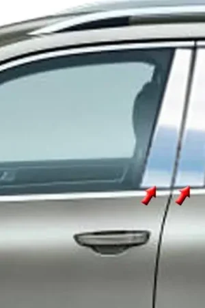 VOLKSWAGEN TOUAREG 4dr QAA Stainless 4pcs Pillar Trim PP11640 Discount