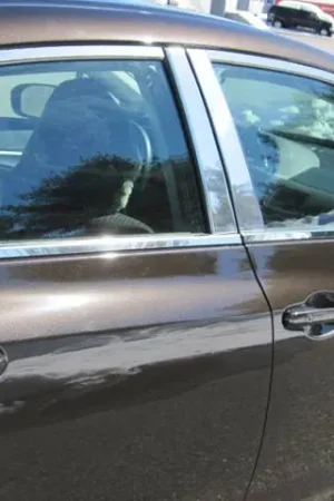 Free Shipping HONDA CIVIC 4dr QAA Stainless 8pcs Pillar Trim PP12216