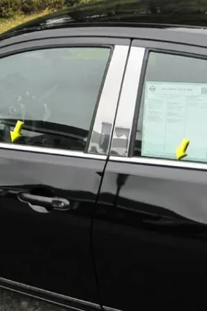 Fits Nissan VERSA 4dr QAA Stainless 4pcs Window Sill Accent WS12530 Clearance