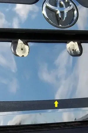 Original TOYOTA CAMRY 4dr QAA Stainless 1pcs License Plate Bezel LP12130