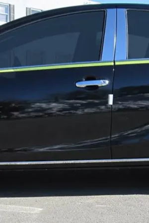 Hot Deal TOYOTA PRIUS C 4dr QAA Stainless 2pcs Rocker Panel Trim TH12706