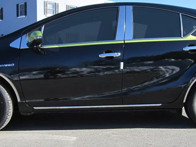 Hot Deal TOYOTA PRIUS C 4dr QAA Stainless 2pcs Rocker Panel Trim TH12706