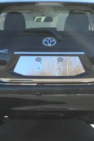 TOYOTA PRIUS C 4dr QAA Stainless 1pcs License Plate Bezel LP12705 Bargain