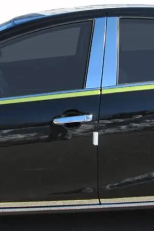 TOYOTA PRIUS C 4dr QAA Stainless 8pcs Pillar Trim PP12707 Best Seller