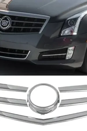 New Arrival CADILLAC ATS 4dr QAA Chrome ABS plastic 6pcs Grille Overlay SGC53235