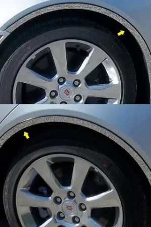 Worldwide Shipping CADILLAC ATS 4dr QAA Stainless 6pcs Wheel Well Accent WQ53236