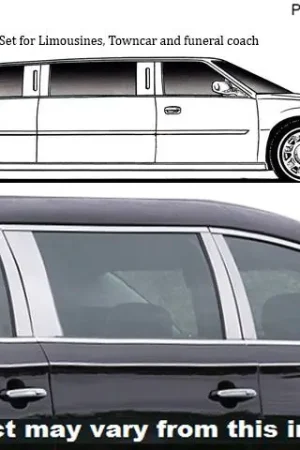 XTS Accubuilt Hearse Limousine QAA Stainless 10pcs Pillar Trim PP53222 Bargain