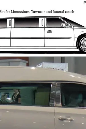 Free Returns CADILLAC XTS Federal Hearse QAA Stainless 6pcs Pillar Trim PP53244