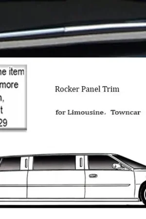 XTS Eagle Eschelon Hearse QAA Stainless 6pcs Rocker Panel Trim TH53243 Factory Price