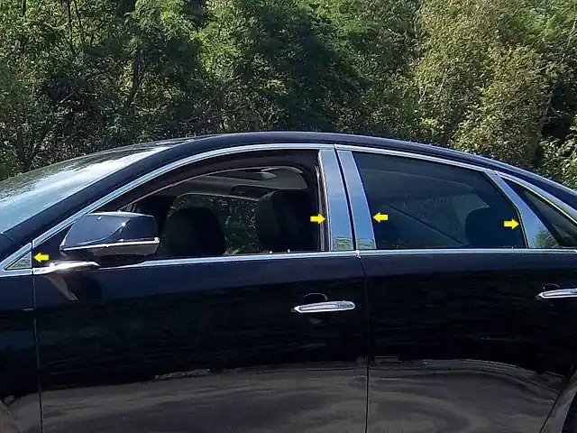 Hot Deal CADILLAC XTS 4dr QAA Stainless 8pcs Pillar Trim PP53247