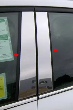 FORD ESCAPE 4dr QAA Stainless 4pcs Pillar Trim PP53364 Genuine