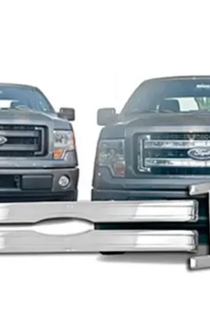 Special Offer FORD F-150 4dr QAA Chrome ABS plastic 4pcs Grille Overlay SGC53308