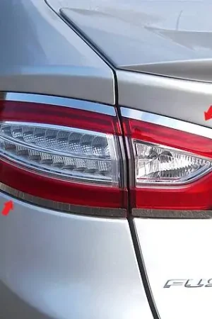 Warranty Included FORD FUSION 4dr QAA Stainless 4pcs Tail Light Accent TR53390