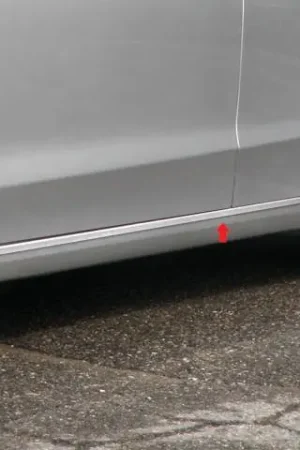 Best Choice FORD FUSION 4dr QAA Stainless 2pcs Rocker Panel Trim TH53391