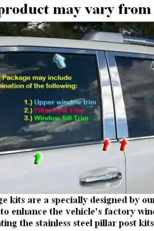 Price Cut Fits Hyundai VELOSTER 3dr QAA Stainless 7pcs Window Accent Package WP13320